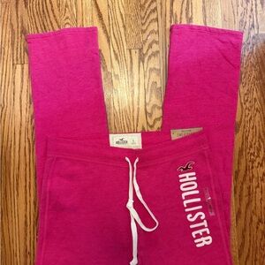 Hollister Pink Sweatpants - Cozy Drawstring Bottoms